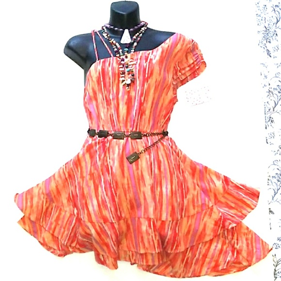 Free People Dresses & Skirts - NWT Free People Asymmetrical Summer Midi Dress ( Non slip )